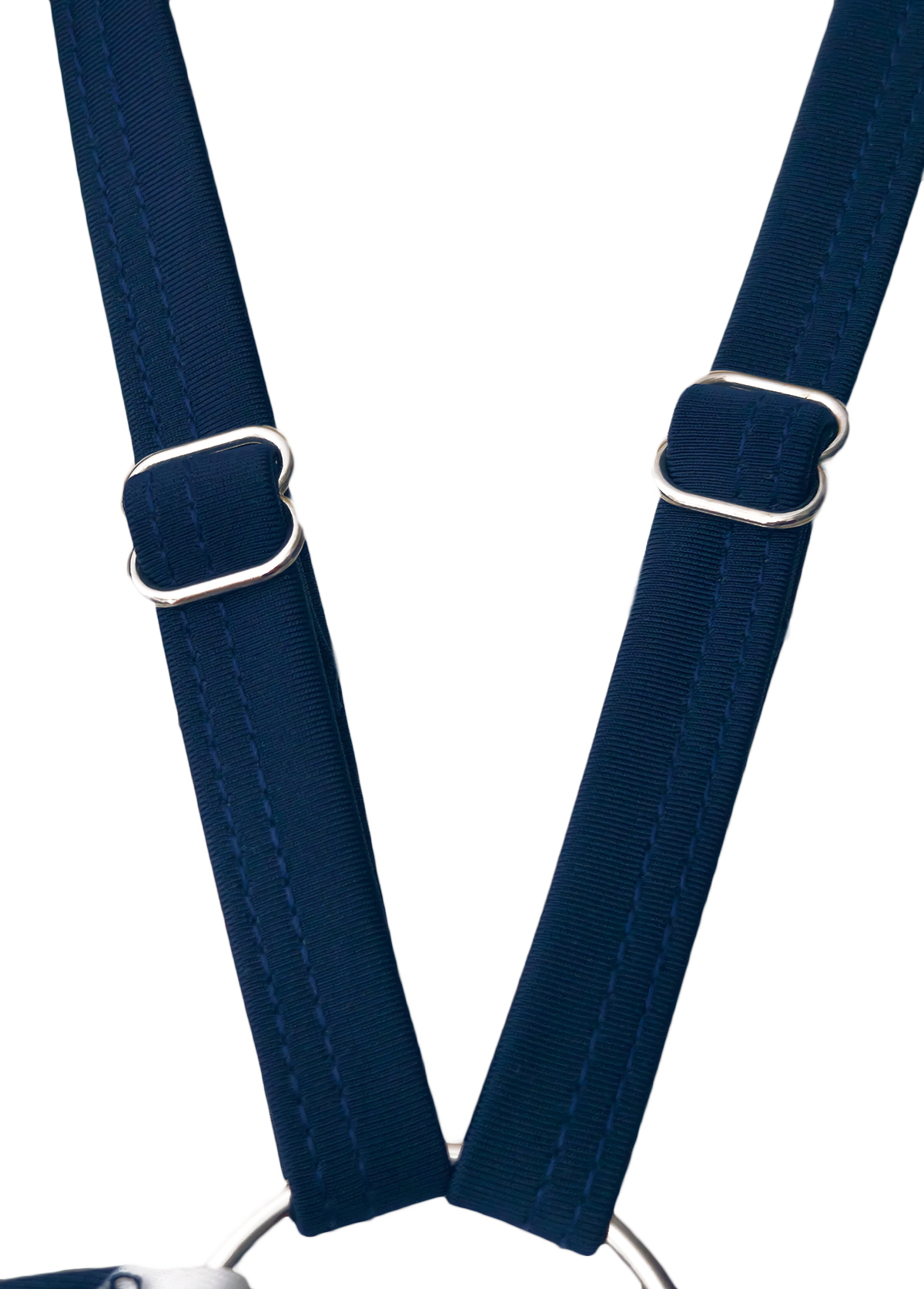 Circular Ring Floral Print Navy One Piece Swimwear | picture 