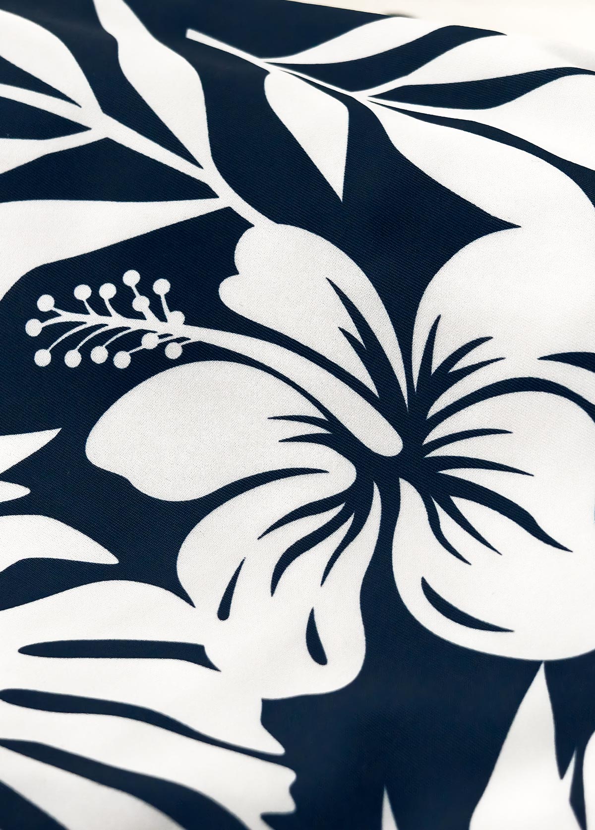 Circular Ring Floral Print Navy One Piece Swimwear | picture 