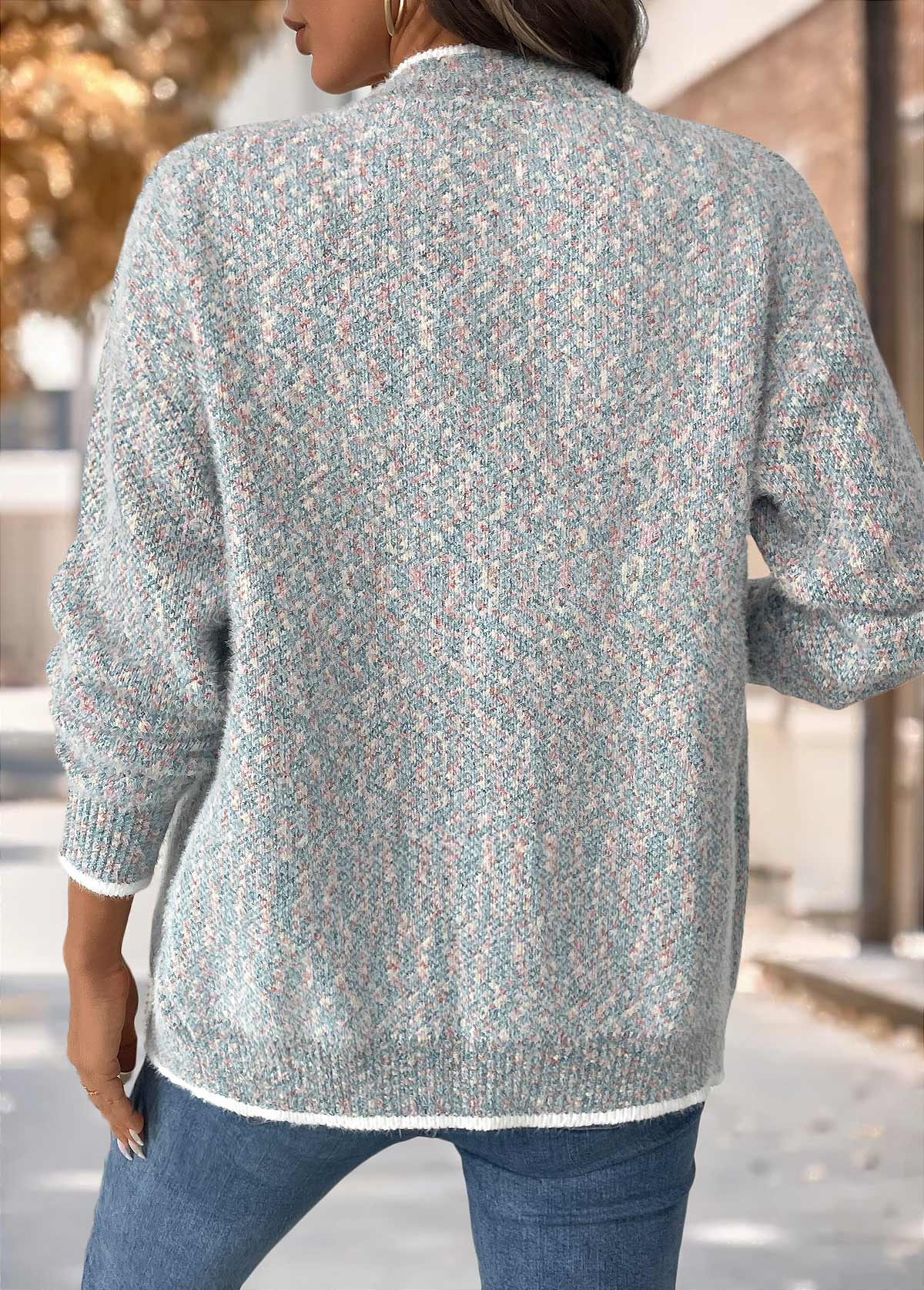 Multi Color Tummy Coverage Long Sleeve Cardigan | picture 