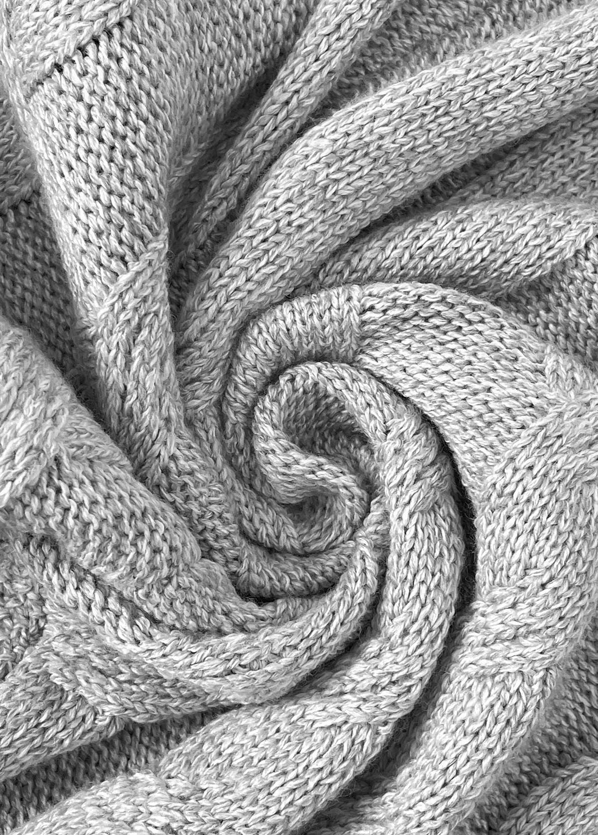 Grey Tummy Coverage Long Sleeve Round Neck Cardigan | picture 