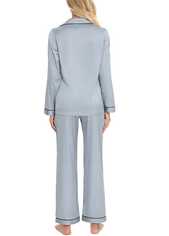 Dark Grey Long Sleeve Lounge Top and Pants | picture 