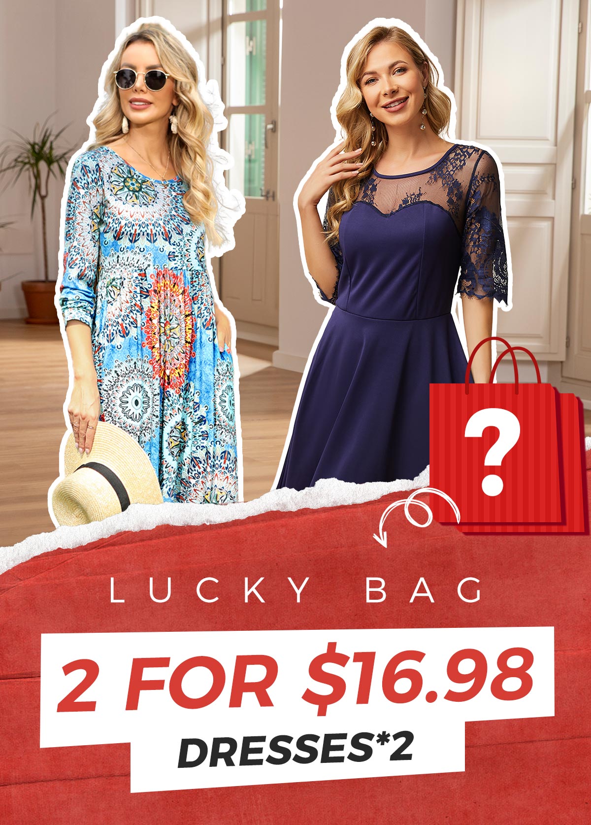 Lucky Bag-Random Color Dresses- 2 Pieces | picture 