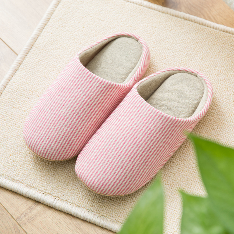 Pink Color Closed Toe Falt Slippers | picture 