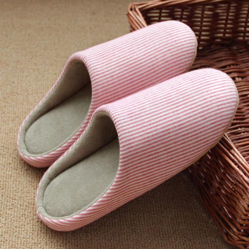 Pink Color Closed Toe Falt Slippers | picture 