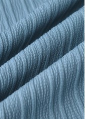 Dusty Blue Fake 2in1 Floral Print A Line Dress | thumb picture 