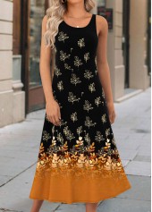 Terracotta Two Piece Floral Print Dress and Cardigan | thumb picture 