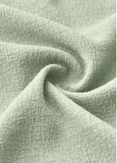 Sage Green Button A Line Half Sleeve Dress | thumb picture 