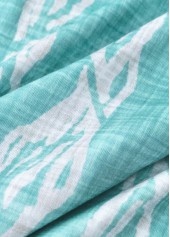 Mint Green Tummy Coverage Marine Life Print Strappy Dress | thumb picture 