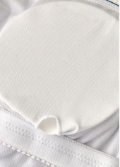 Ruched Random Floral Print Blue Tankini Set | thumb picture 