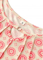 Multi Color Tummy Coverage Tribal Print Sleeveless Dress | thumb picture 