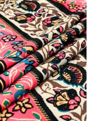 Multi Color Tummy Coverage Tribal Print Sleeveless Dress | thumb picture 