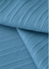 Dusty Blue Embroidery A Line Sleeveless V Neck Dress | thumb picture 