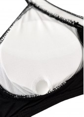 High Waisted Black Tie Bikini Set | thumb picture 