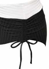 High Waisted Black Tie Bikini Set | thumb picture 