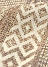 Light Camel Geometric Print Dress | thumb picture 