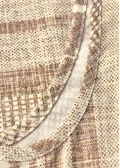 Light Camel Geometric Print Dress | thumb picture 