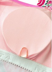 Ruched Mid Waisted Paisley Print Pink Tankini Set | thumb picture 