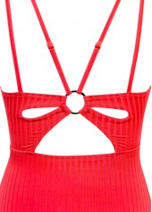Cut Out Coral One Piece Swimwear | thumb picture 