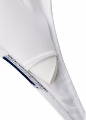 Tie Mid Waisted Striped Navy Tankini Set | thumb picture 