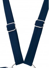 Circular Ring Floral Print Navy One Piece Swimwear | thumb picture 