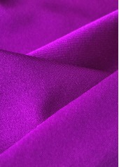 Twist V-Neck Purple One Piece Swimdress | thumb picture 