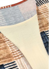 Multi Color Geometric Print Fake Two Piece Twinset | thumb picture 