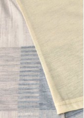 Multi Color Geometric Print Fake Two Piece Twinset | thumb picture 