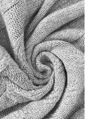 Grey Tummy Coverage Long Sleeve Round Neck Cardigan | thumb picture 