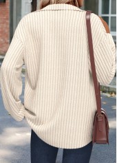 Beige Tummy Coverage Long Sleeve Shirt | thumb picture 