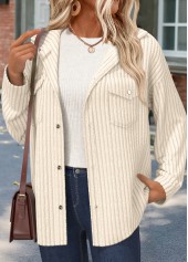 Beige Tummy Coverage Long Sleeve Shirt | thumb picture 