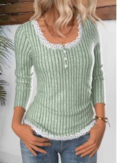 Sage Green Tummy Coverage Long Sleeve T Shirt | thumb picture 
