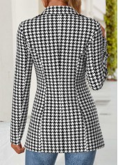 Black Geometric Print Blazer | thumb picture 