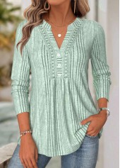 Sage Green Tummy Coverage Long Sleeve T Shirt