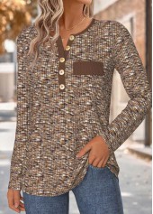 Dark Coffee Tummy Coverage Long Sleeve T Shirt | thumb picture 