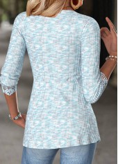 Light Blue Tummy Coverage Long Sleeve T Shirt | thumb picture 