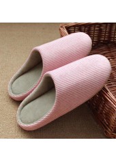 Pink Color Closed Toe Falt Slippers | thumb picture 