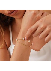 Golden Color Stainless Steel Detail Bracelet