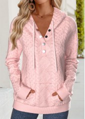 Pink Tummy Coverage Long Sleeve Hoodie