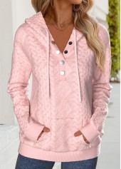 Pink Tummy Coverage Long Sleeve Hoodie | thumb picture 