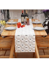 Halloween Ghost White Table Runner Tablecloth