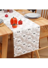 Halloween Ghost White Table Runner Tablecloth | thumb picture 