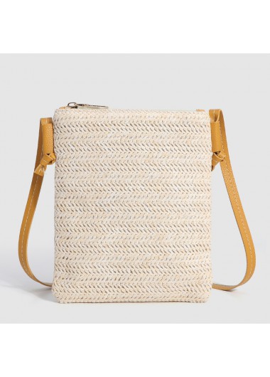 women clothes image of Beige Color Open Crossbody Messenger Bag