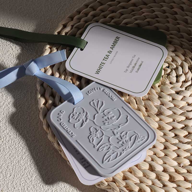 Dusty Blue 3D Floral Air Freshener Pad | picture 