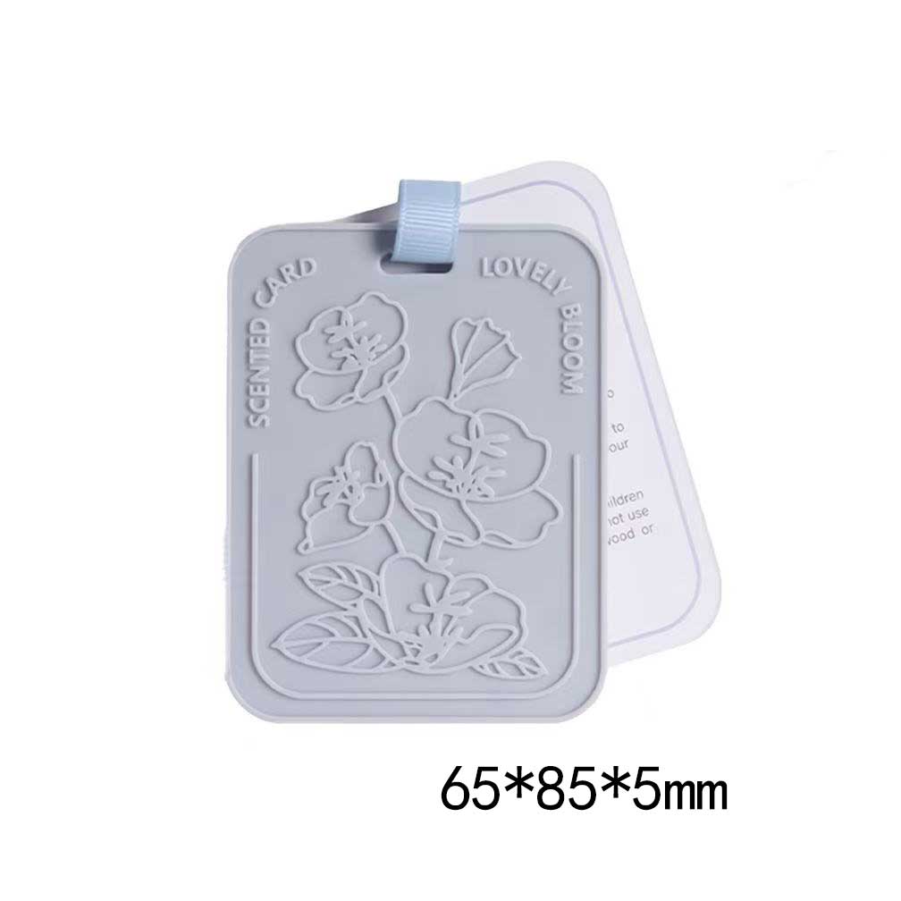 Dusty Blue 3D Floral Air Freshener Pad | picture 