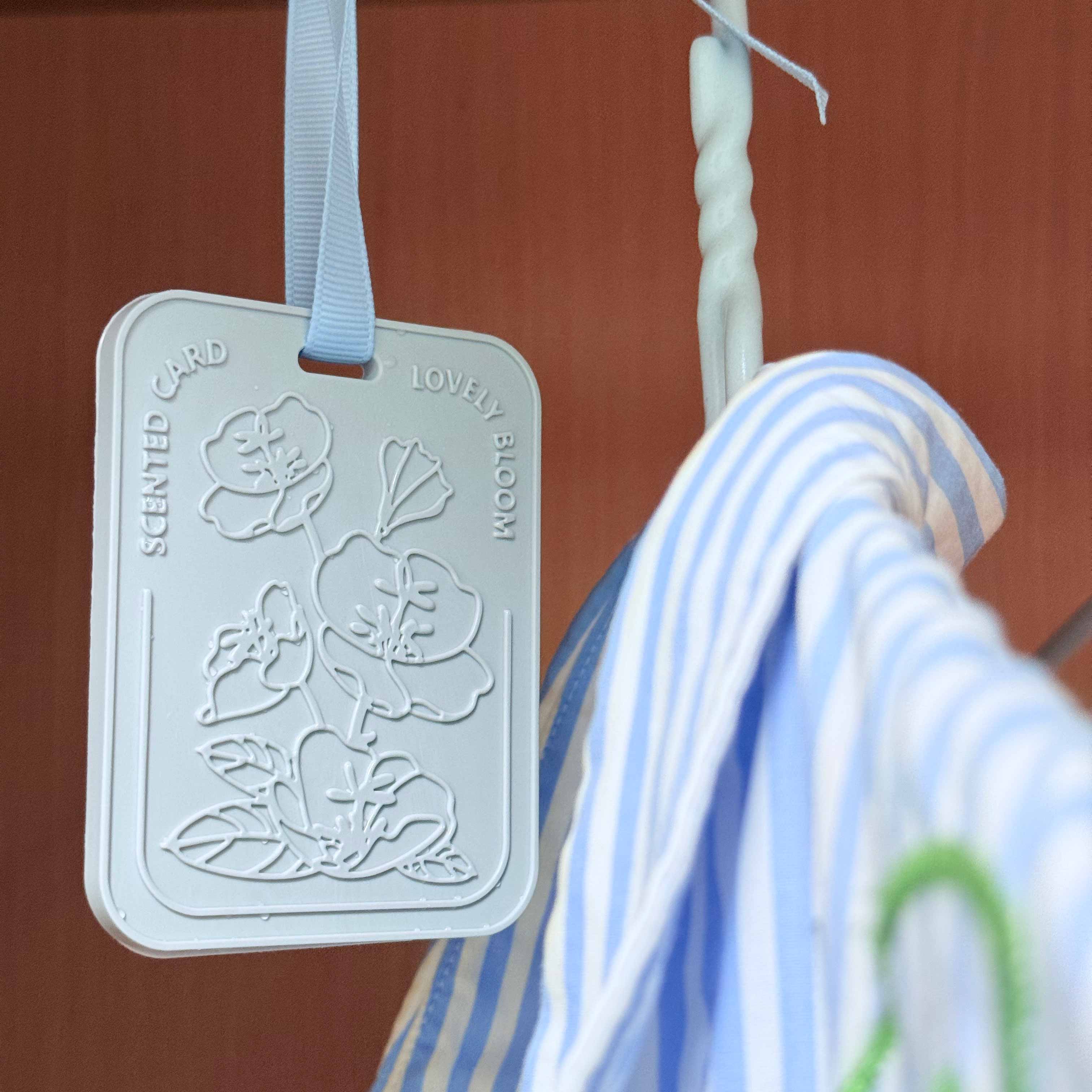 Dusty Blue 3D Floral Air Freshener Pad | picture 