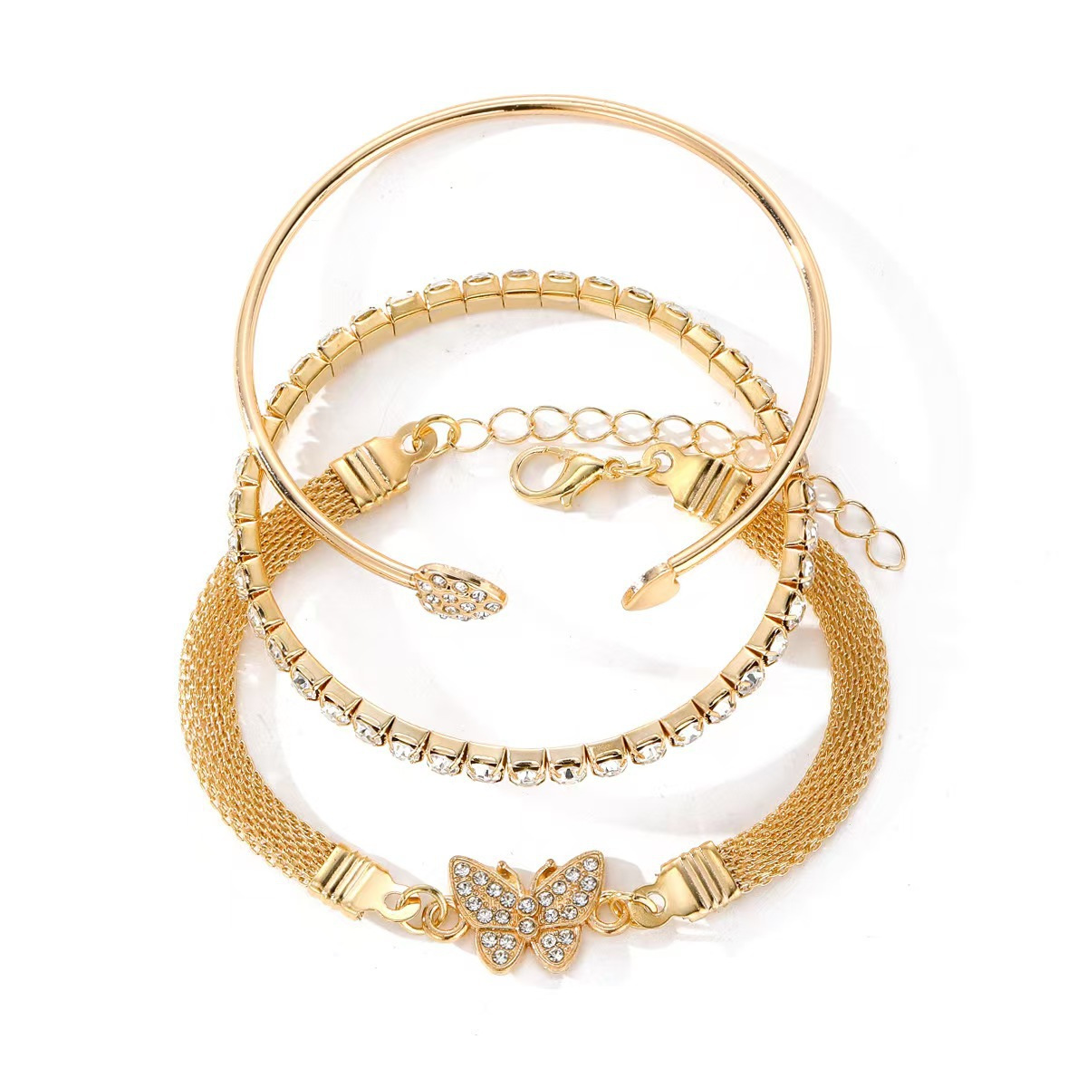 Halloween Golden Heart Butterfly Alloy Bracelets | picture 