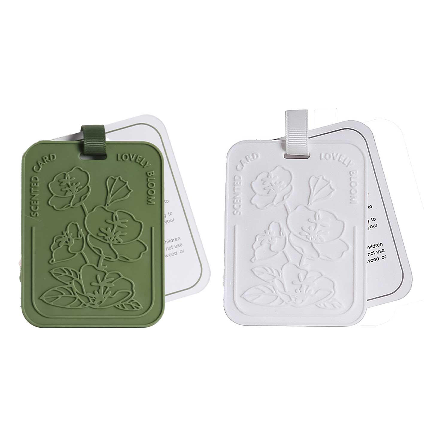 Green Floral Letter Air Freshener Pads | picture 