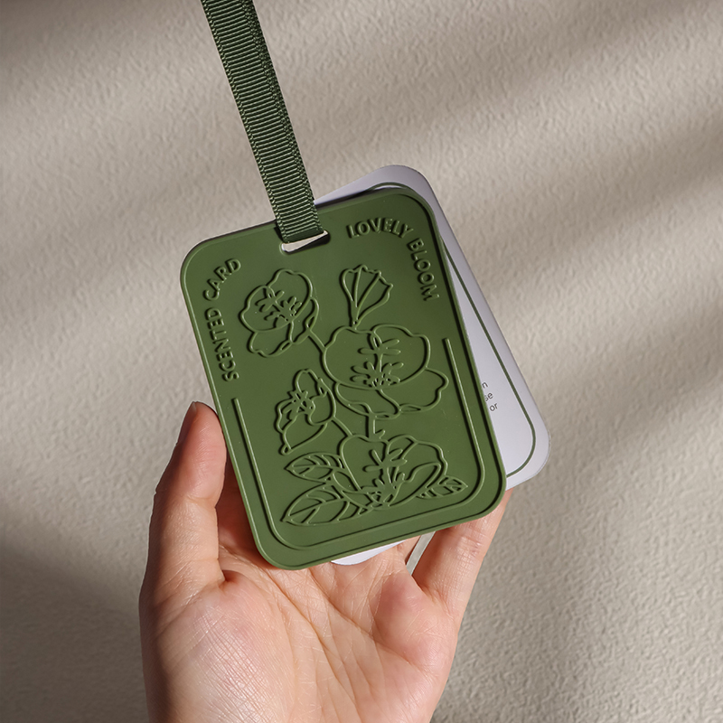 Green Floral Letter Air Freshener Pads | picture 