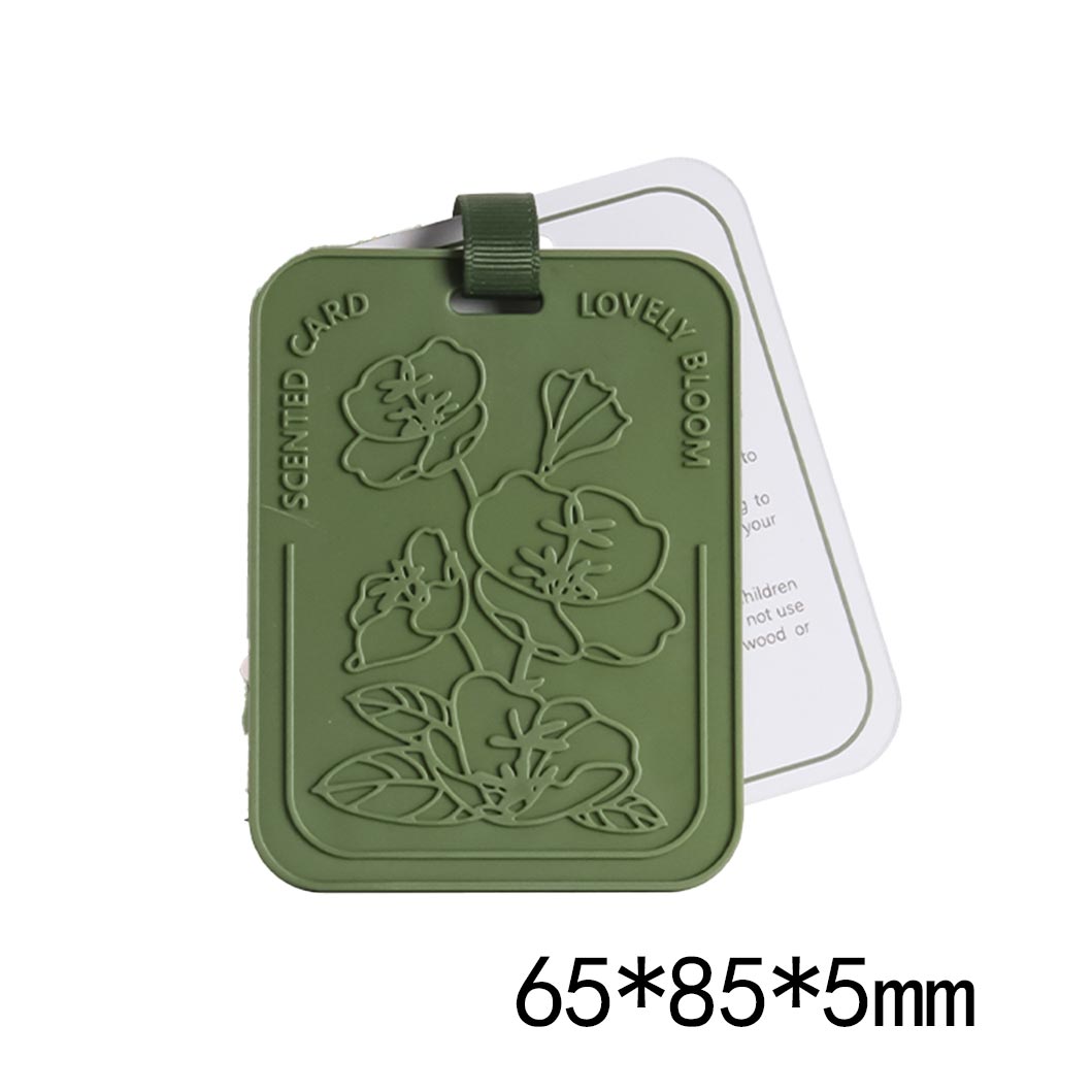 Green Floral Letter Air Freshener Pads | picture 