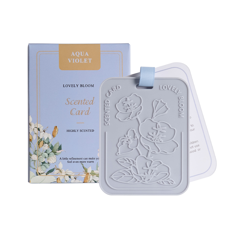 Dusty Blue Floral Air Freshener Pads | picture 